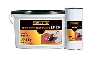 Цветное эпоксидное покрытие MUREXIN EP 20 сигнальный красный RAL 3001, 9 кг